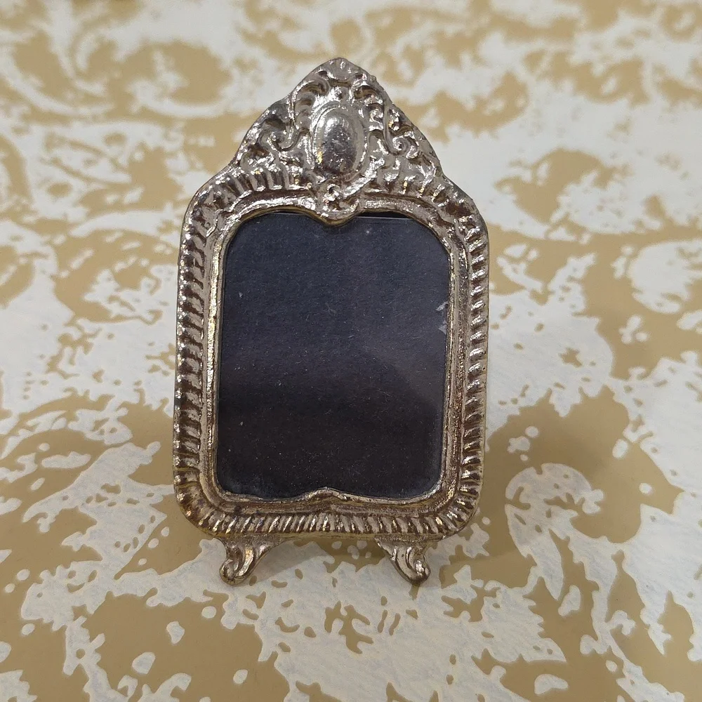 Miniature Dollhouse Gold Angel Picture Frame Charms 70s - Picture 7 of 9